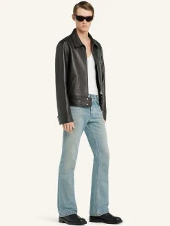 ZIPPED LEATHER JACKET