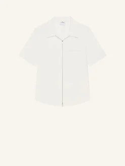 ZIPPED POPLIN SHIRT