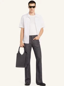 ZIPPED POPLIN SHIRT