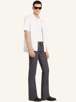 ZIPPED POPLIN SHIRT