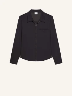 ZIPPED TWILL SHIRT