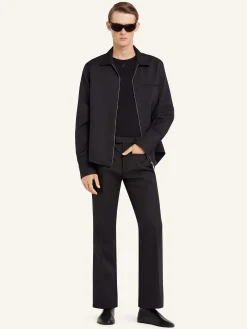 ZIPPED TWILL SHIRT