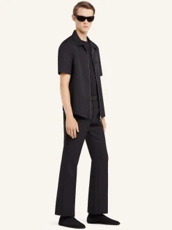 ZIPPED TWILL SHIRT
