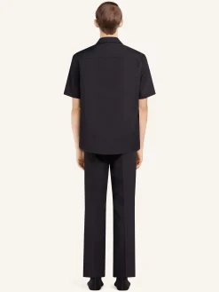 ZIPPED TWILL SHIRT