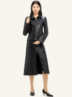 ZIPPED VINYL JACKET
